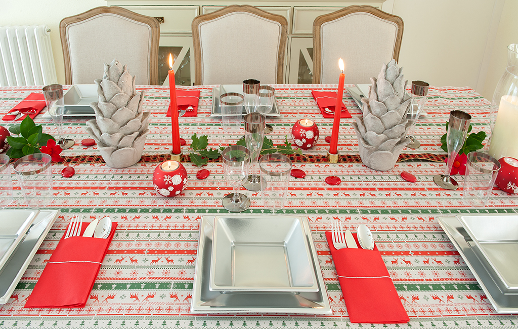 diseños navideños para la mesa
